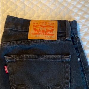 Levi's 505 Regular Fit Jeans Black Wash 32x32